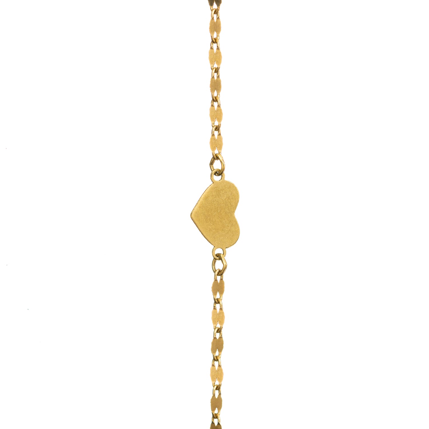 Laleh Bracelet – 14k Italian Gold Closed Heart Bracelet