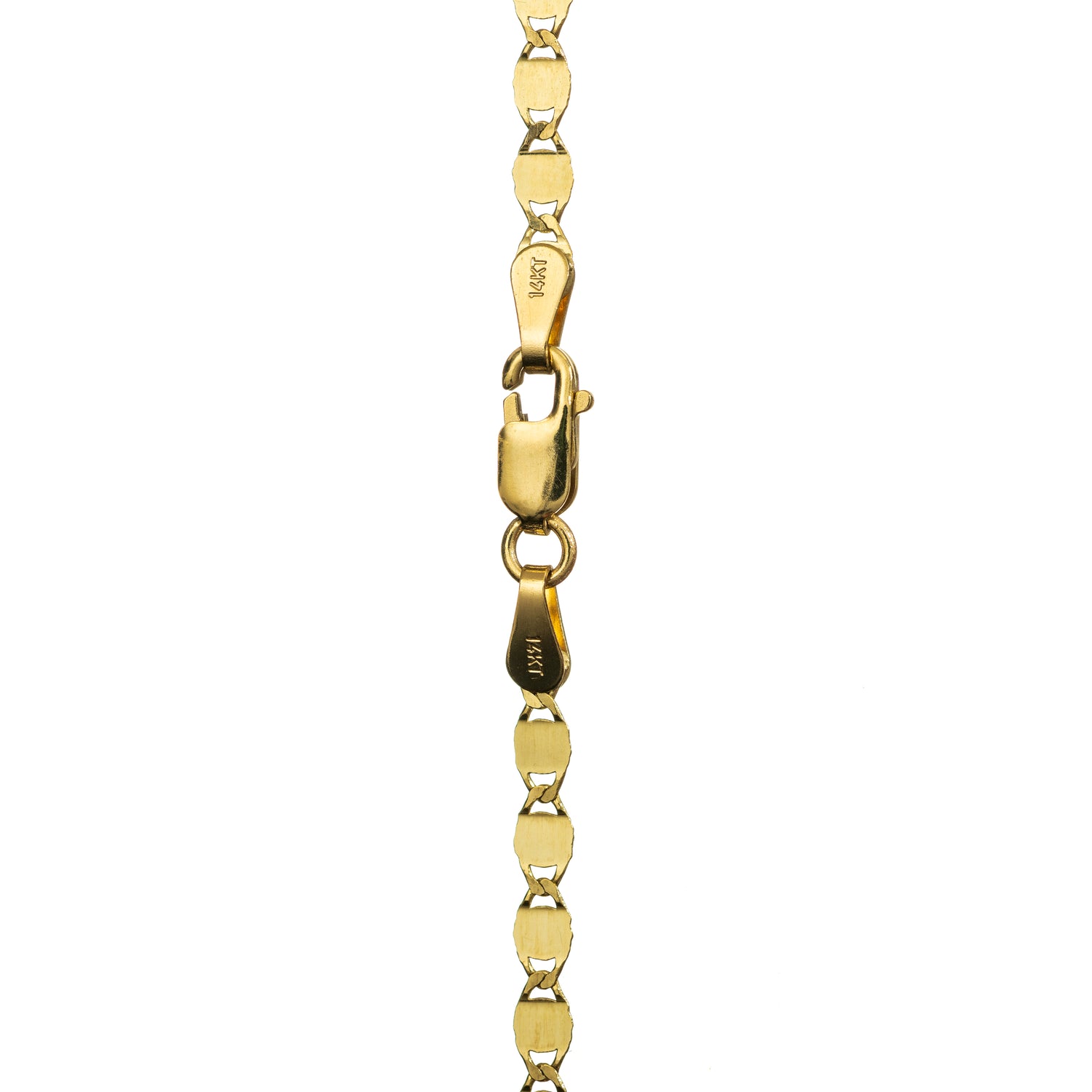 Soltān Necklace – 14k Italian Gold Oval Dot Necklace